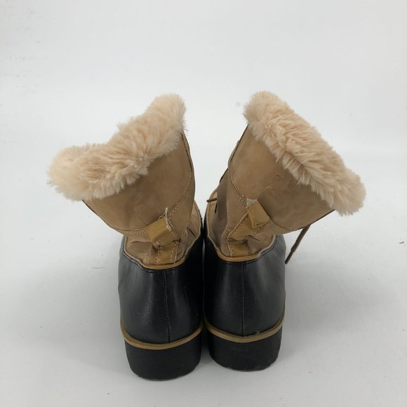 JBU Tan Lace-Up Winter & Rain Boots | Perfect for Any Season main image 5